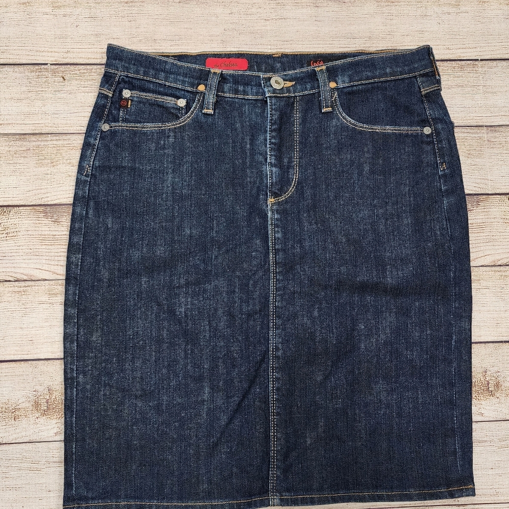 AG Adriano Goldschmied Chelsea‎ Jeam Skirt Size 30R